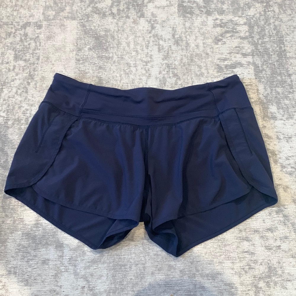Lululemon Speed Up Navy Athletic Shorts